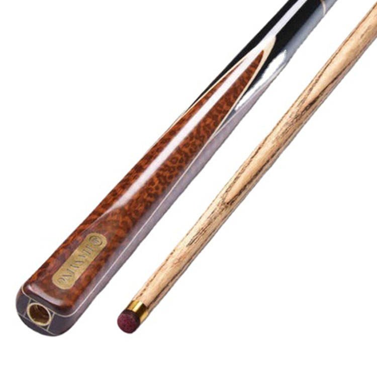TQG-124Wholesale Custom 1 Piece Rosewood Snooker Cues Handmade 3/4 Ebony Wood Stainless Steel Joint 9mm Tip Ash Wood Butt 10mm