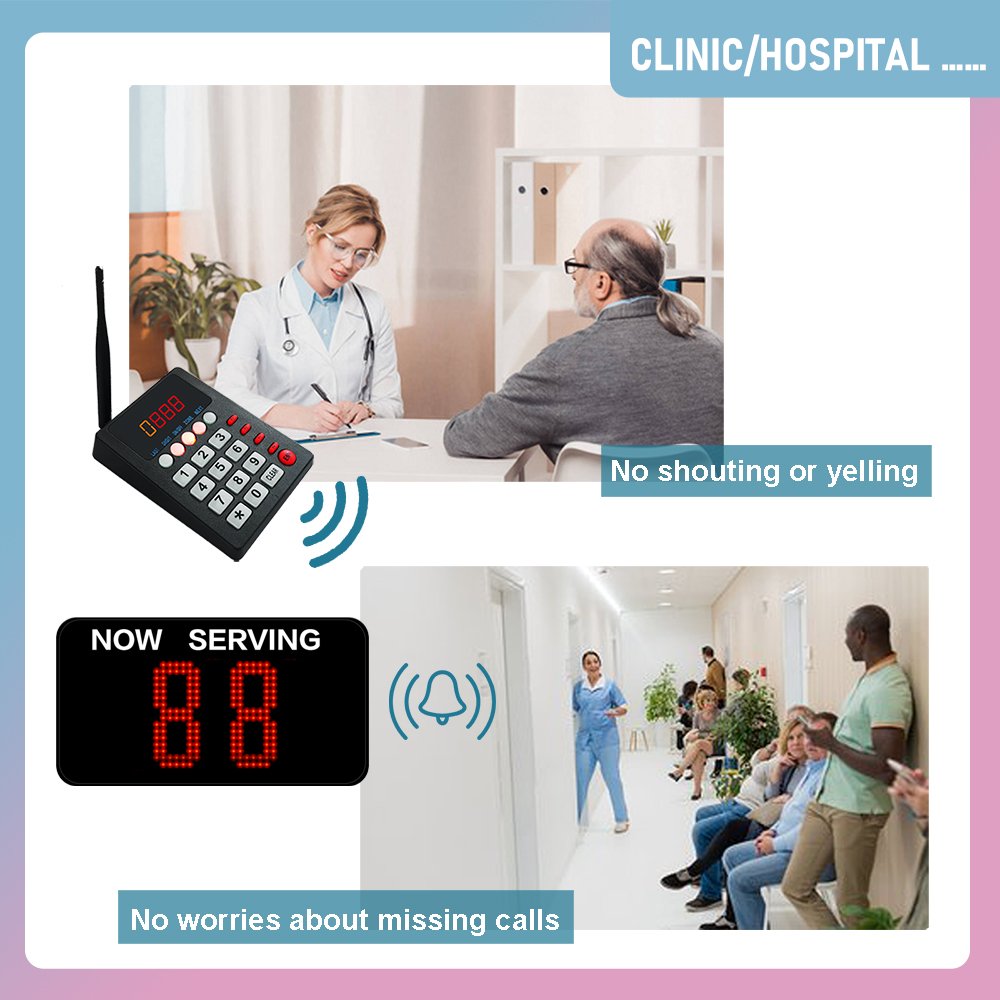 New Arrival Wireless Pager Restaurant Queue Number Calling Pad System