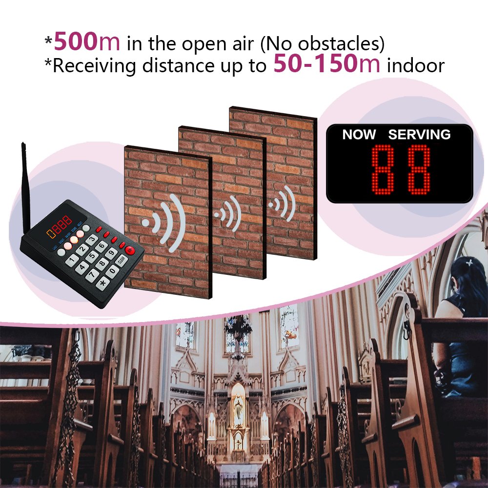 New Arrival Wireless Pager Restaurant Queue Number Calling Pad System
