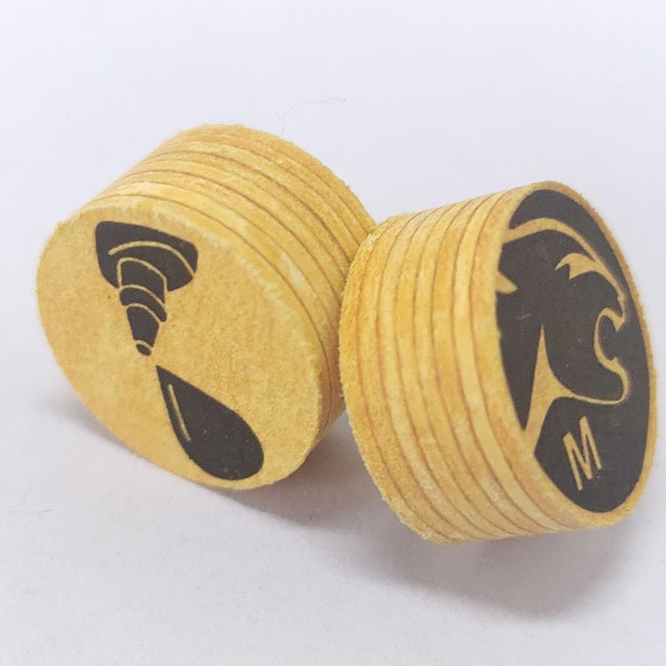 Made in China Customized Yellow 14mm M Pool Cue Tips Cue Tip Replacement for Pool Cue Precision Control