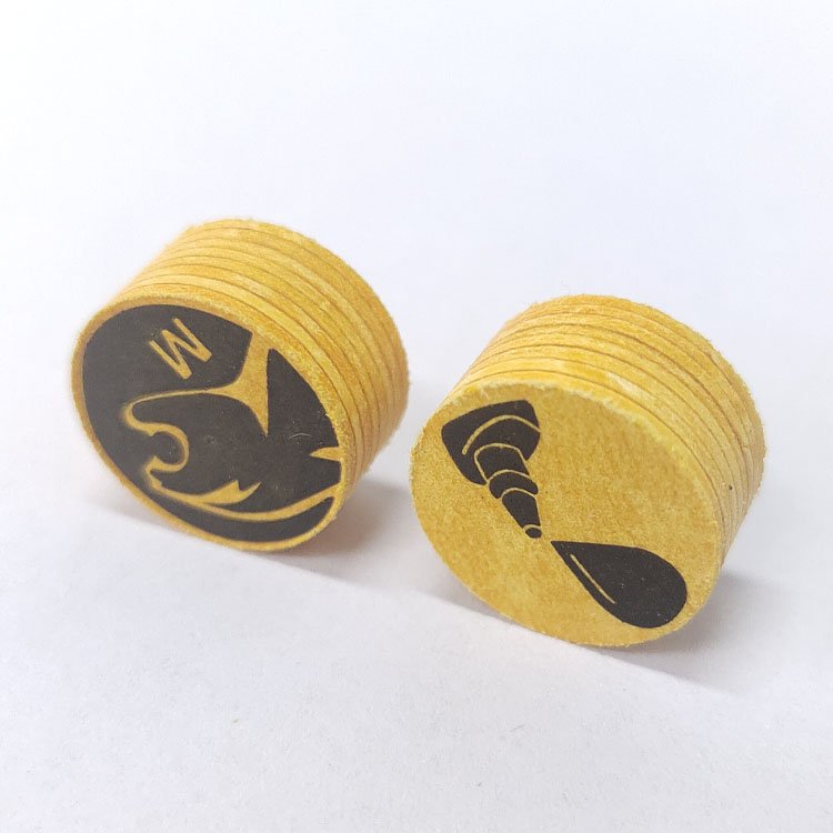 Made in China Customized Yellow 14mm M Pool Cue Tips Cue Tip Replacement for Pool Cue Precision Control