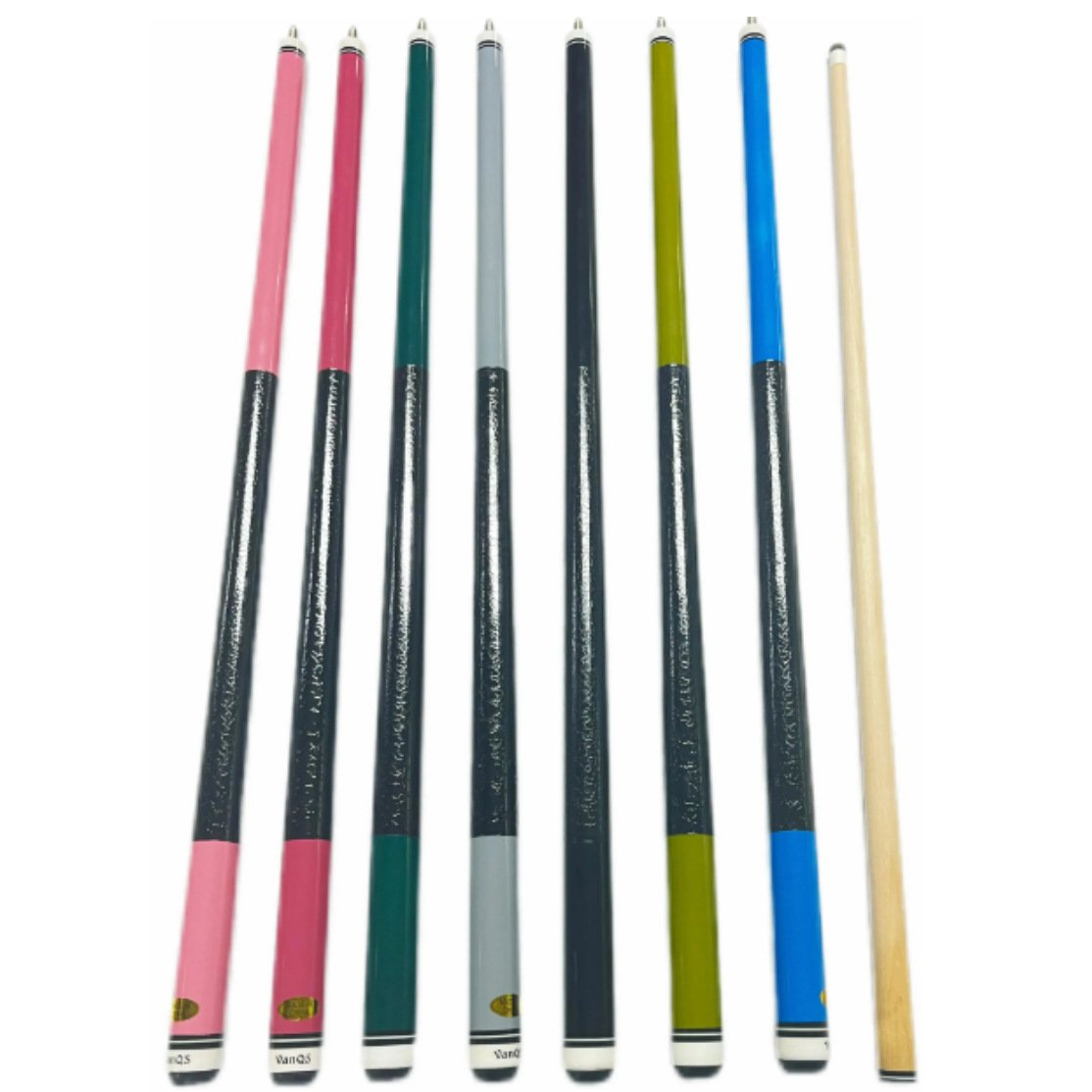TQG-143 Promotional Handmade American Pool Cue 16 Color American Nine-Ball Cue Chinese Eight-Ball Head Snooker Table Accessory