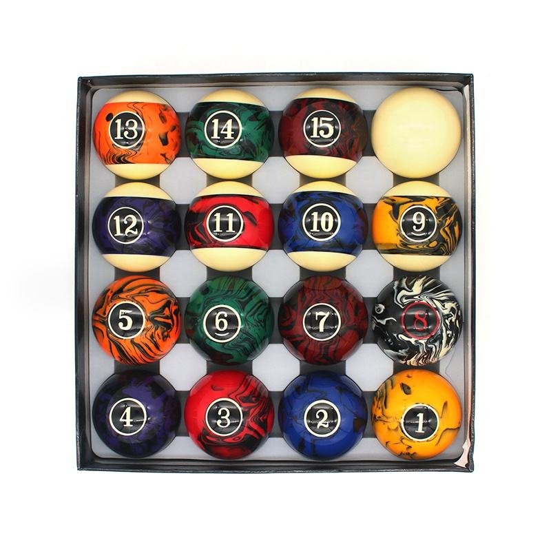 Xikuno Premium 57.2mm 2-1/4" Billiards Pool Balls 16pcs/Set