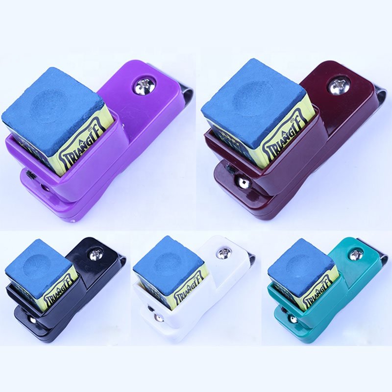 Professional metal billiard pool snooker table game chalk holder/clip