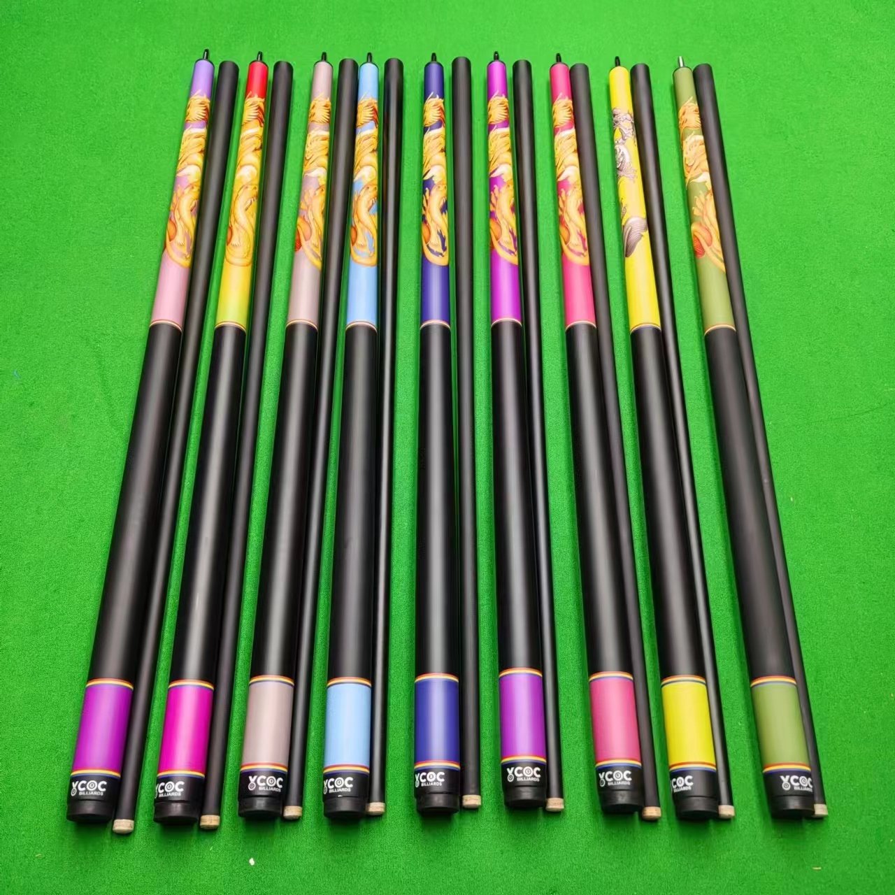 NAIPNI Carbon Fiber Pool Cue Stick with 12.8mm Tip For Sale