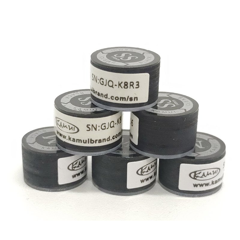 Best Selling 14mm Super Soft Black Clear Kamui Cue Tips For Recreational And Professional Billiard Game Use