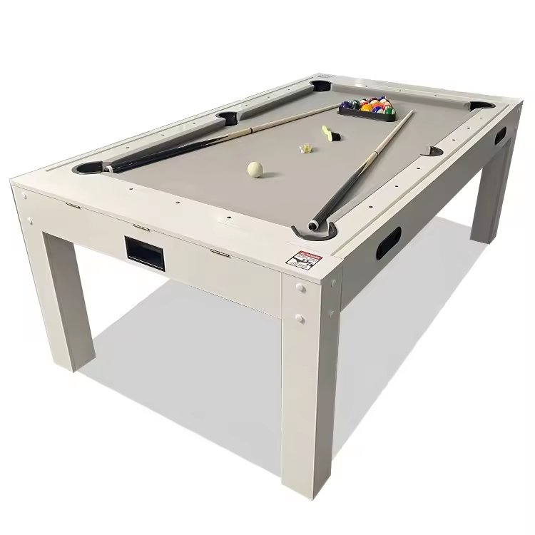 Naipni 4 in 1 multi games table rotating pool table 7ft With Billiards, Air Hockey, Table Tennis And Dinning Top
