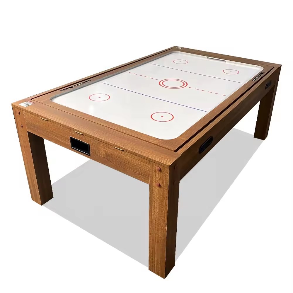 Naipni 4 in 1 multi games table rotating pool table 7ft With Billiards, Air Hockey, Table Tennis And Dinning Top