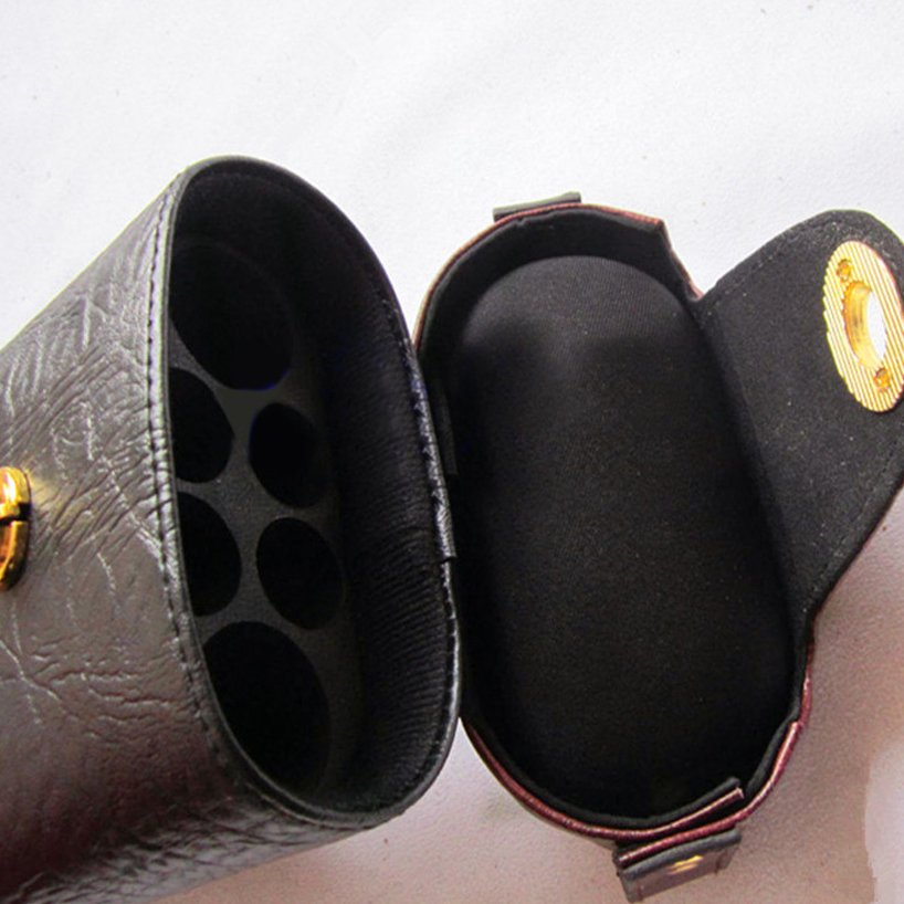 High quality pu leather billiard 3/4 Snooker pool cue case with stand rod box 1/2 pool cue case bag.