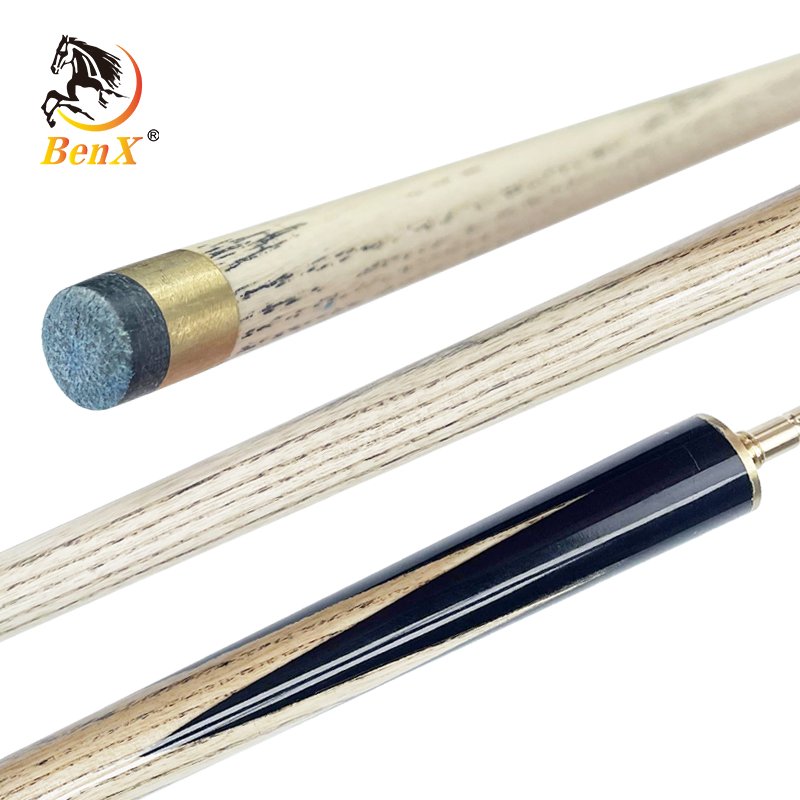 BenX 57" 3/4 Snooker Cue 10mm Ash Wood Glossy-Finish Pool Cue Customized Billiards Model 3