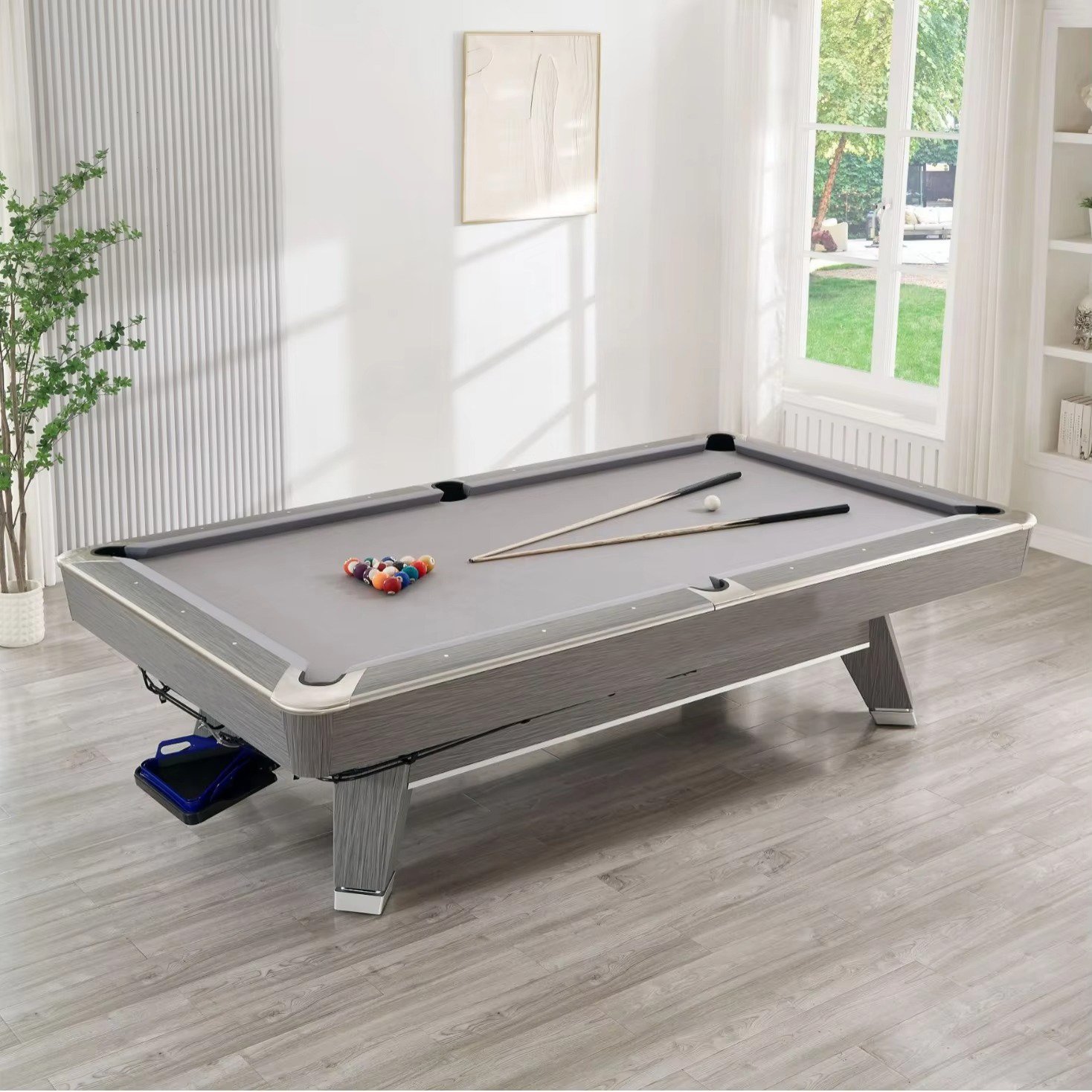 China Hot Sale Professional & Standard Size 9 feet Tournament Billiard Mr.Sung Pool Table Solid Wood Slate Snooker & Billiard