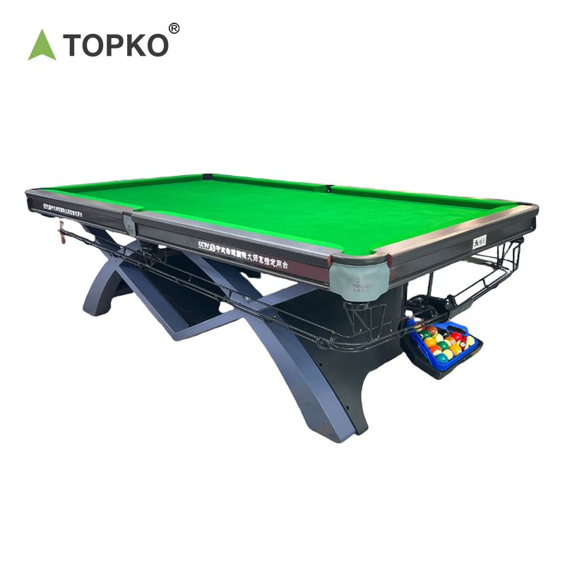 TOPKO 2024 High Quality Snooker Billiard Table for Game Room, Office, Family Snooker Pool Billiard Table for most people