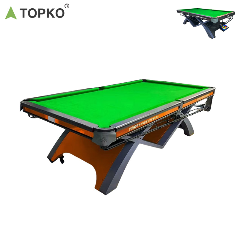 TOPKO 2024 High Quality Snooker Billiard Table for Game Room, Office, Family Snooker Pool Billiard Table for most people