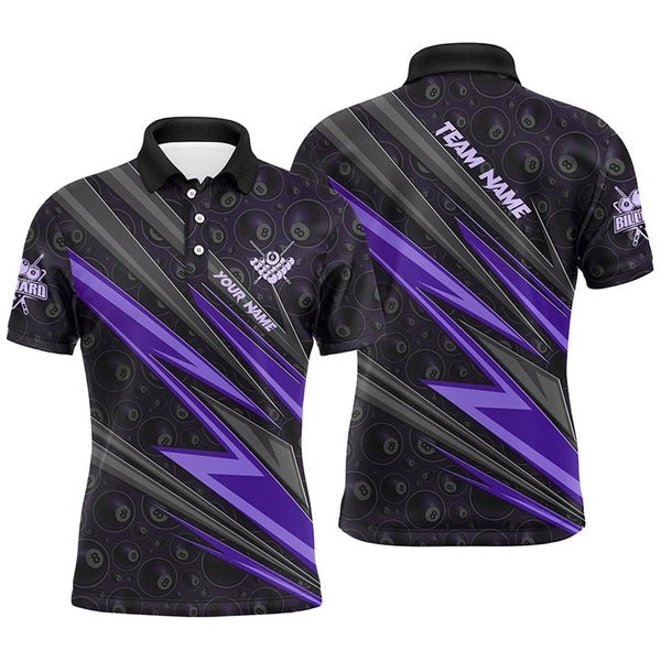 New Men's Billiard Polo Shirt Summer Refreshing Quick Drying 100%Polyester Men's Polo Shirts of Men