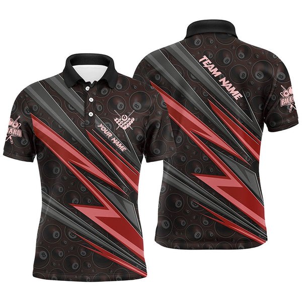 New Men's Billiard Polo Shirt Summer Refreshing Quick Drying 100%Polyester Men's Polo Shirts of Men