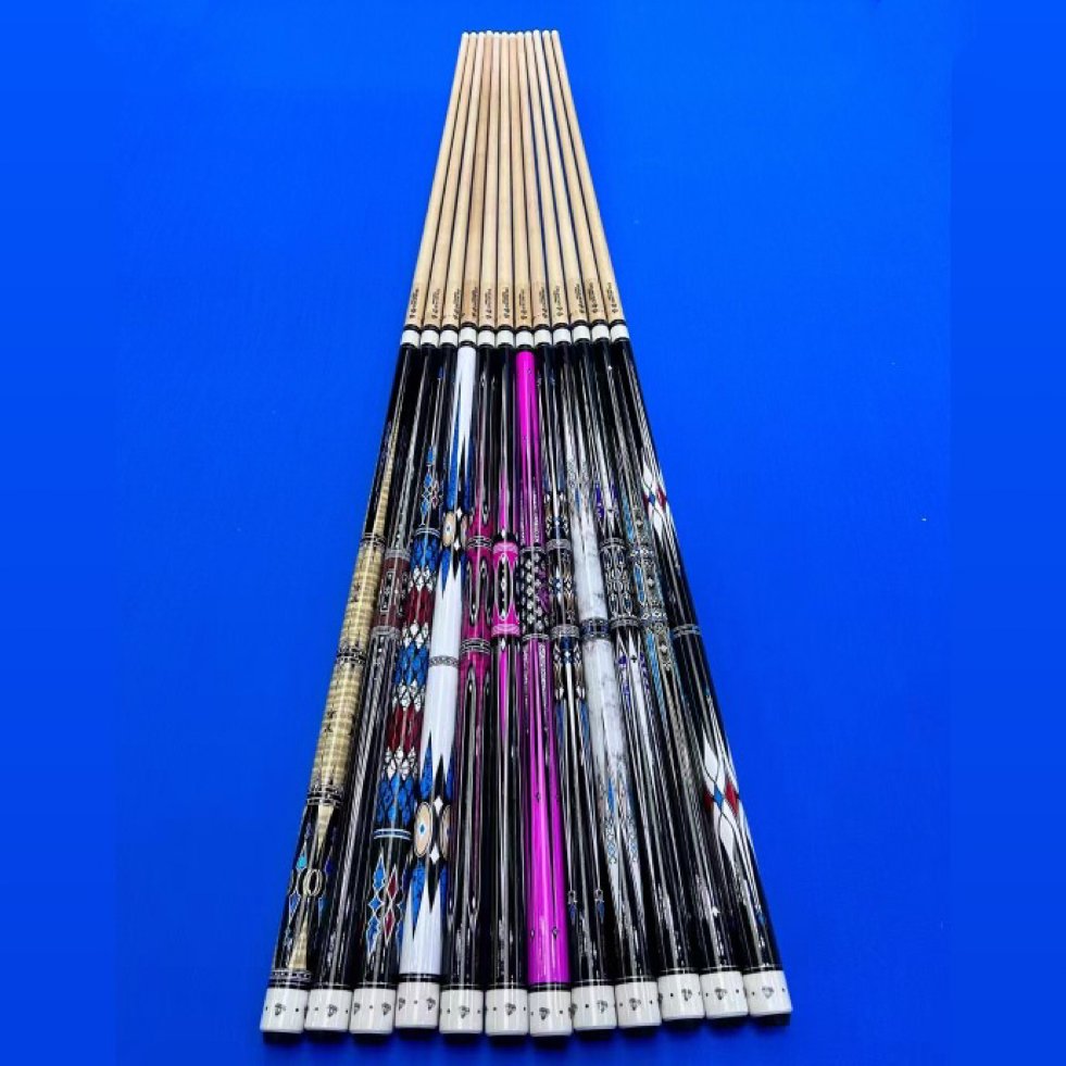 Cheap Price 1/2 13mm Snooker Billiard Pool Cues Sticks for Sports Use