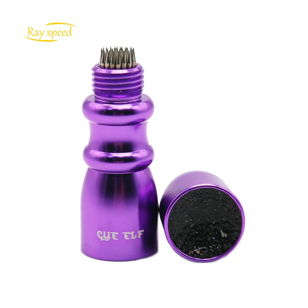 Rayspeed 3-in-1 Snooker Pool Cue Tips Cue Tip Stick Shaper Billiard Pool Cue Accessories Tool Scuffer/Aerator Purple