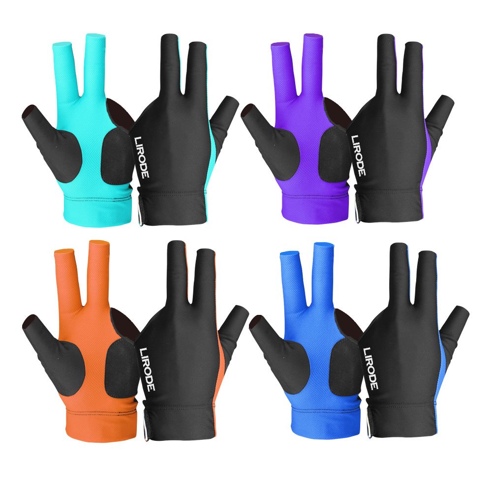 Best Quality Customized Breathable Non-Slip 3 Finger Billiard Gloves Resistant Pool Snooker Gloves