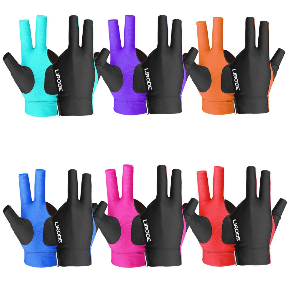 Best Quality Customized Breathable Non-Slip 3 Finger Billiard Gloves Resistant Pool Snooker Gloves
