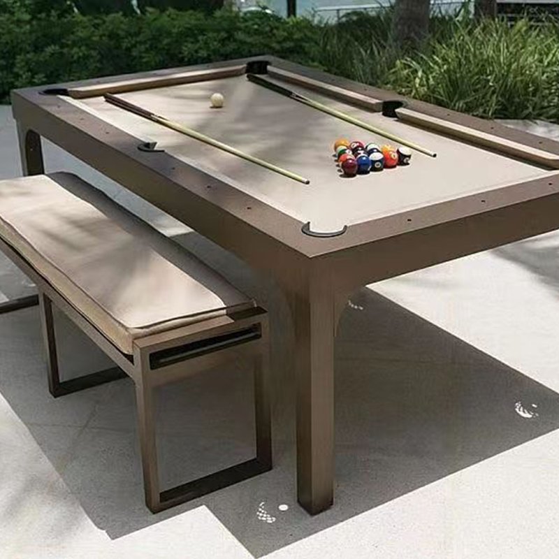 Professional Luxury 7ft 8ft 9ft Pool Table Custom Size Oak Modern 4-in-1 Dining Snooker Table Slate/Rubber Cushions