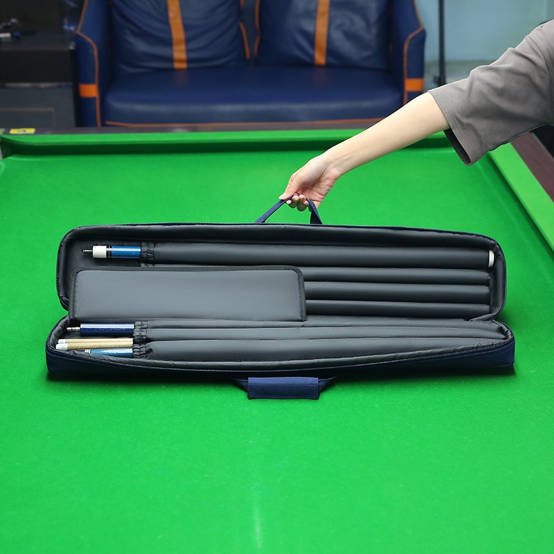 Custom Soft Billiard Cue Cover Snooker Bag with Compartments for 3 Hips and 4 Sticks only bag