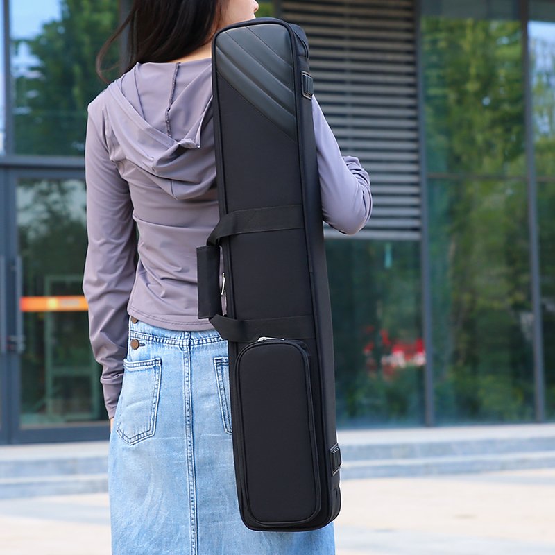 Custom Soft Billiard Cue Cover Snooker Bag with Compartments for 3 Hips and 4 Sticks only bag