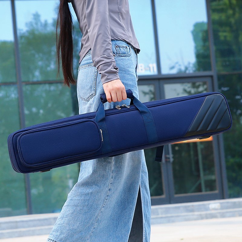 Custom Soft Billiard Cue Cover Snooker Bag with Compartments for 3 Hips and 4 Sticks only bag