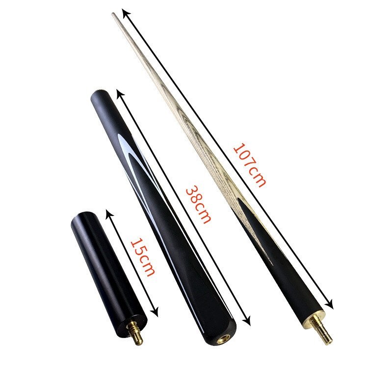 Billiard cue small head black 8-pole 3/4 American big head rod British snooker billiard cue 16 color black eight weighted cue