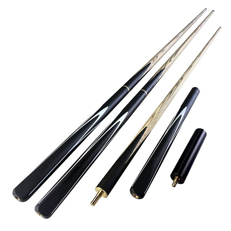 Billiard cue small head black 8-pole 3/4 American big head rod British snooker billiard cue 16 color black eight weighted cue