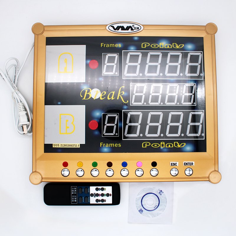 Professional Electronic 4 (1999 type) Digital Snooker Pool Game Billiard Scoreboard wireless control