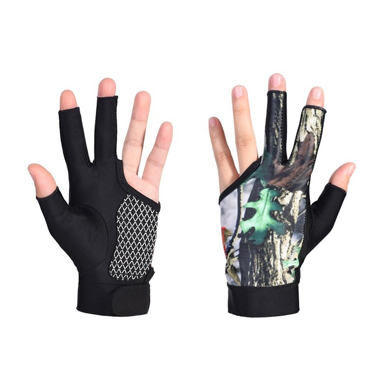 HBG 1080 Custom Breathable anti slip Snooker Gloves New Pure Black Universal Billiards gloves for Left Right Hand