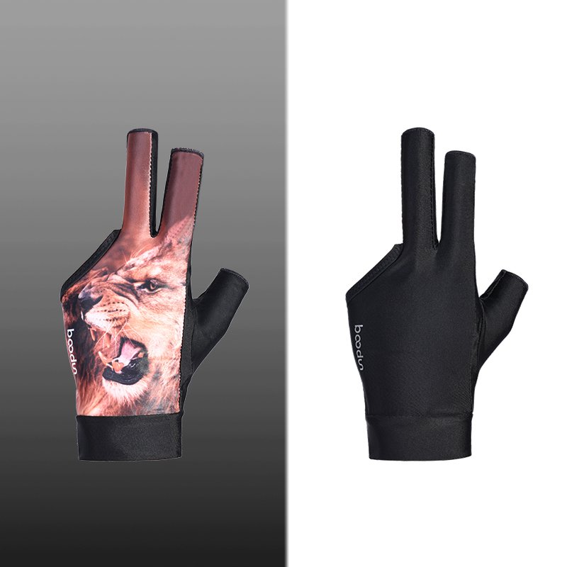 HBG 1080 Custom Breathable anti slip Snooker Gloves New Pure Black Universal Billiards gloves for Left Right Hand