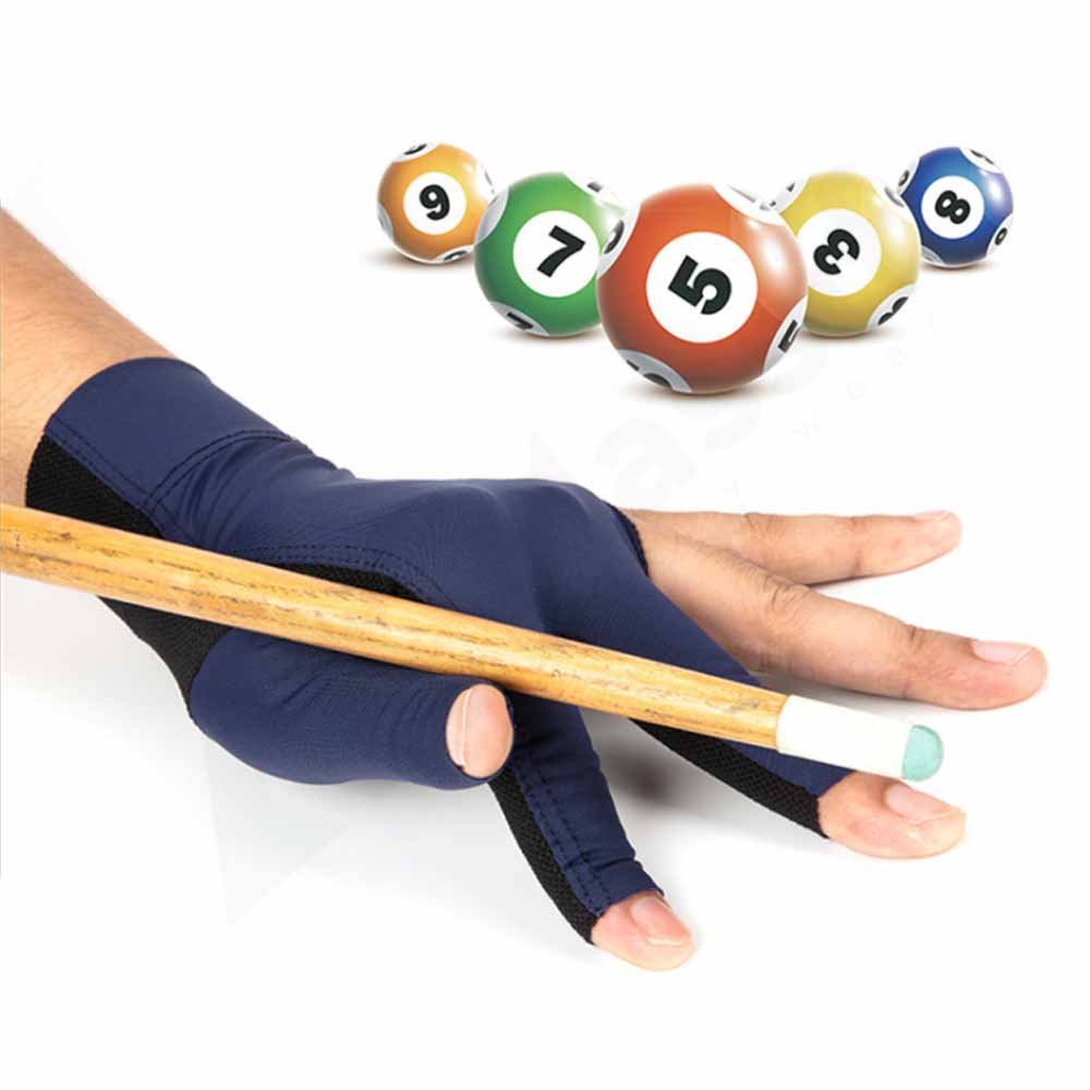 2021 Three Finger Custom Logo Pool Accessories Shooters Pool Cue Stick Snooker Billiards Gloves Snooker Use Customized 100 Pairs
