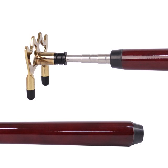 Stainless Steel Telescopic Wooden Handle Snooker Push Stick