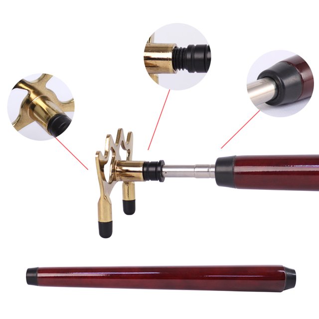 Stainless Steel Telescopic Wooden Handle Snooker Push Stick