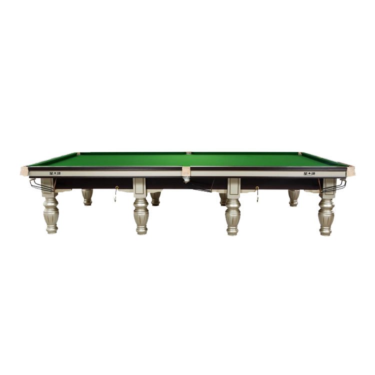 Full Size Slate Top Professional Solid Wood English Billiard with Cue Stick Accessory 12 ft Snooker Pool Table