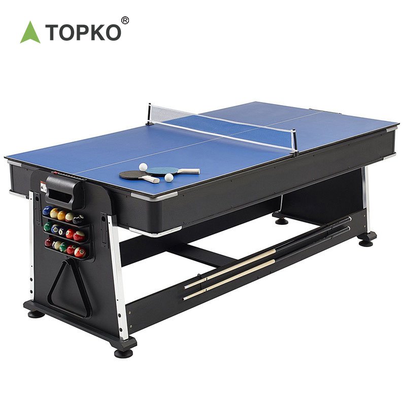 TOPKO All-In-One Luxury Gaming Hub Top-Quality 4-Function Billiards Table for Snooker Pool, & More - Unmatched Experience