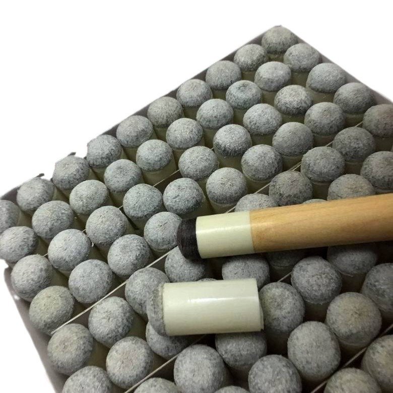Wholesales 100 Pcs Slip on Replacement Kit Cheap 9mm - 13mm Plastic Billiard Snooker Pool Cue Ferulle With Blue Tip