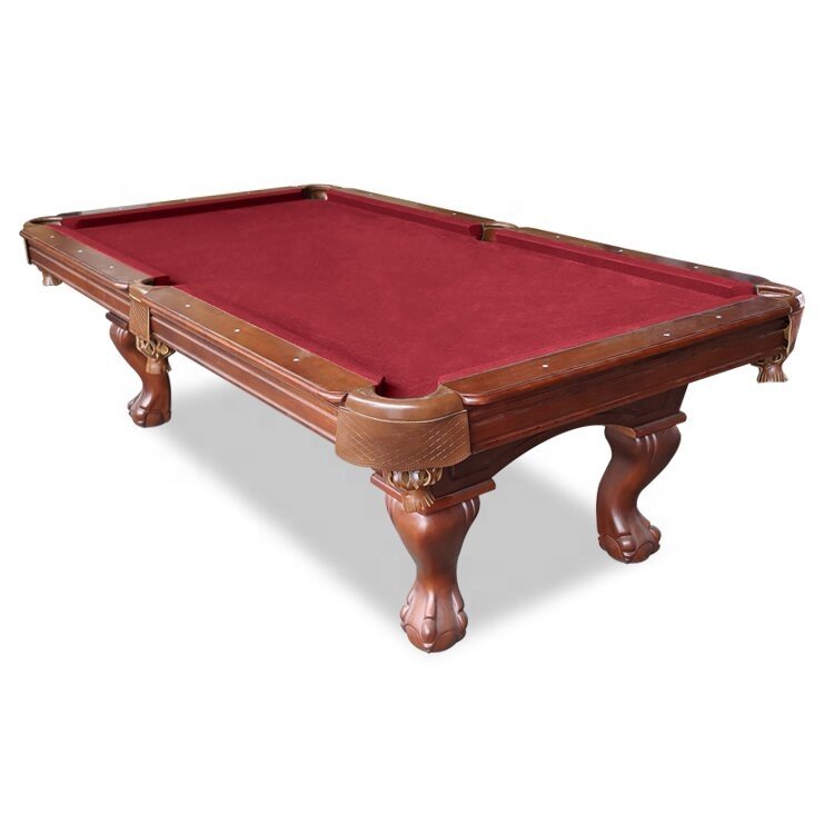 9ft Standard Size Indoor Outdoor Solid Wood Slate Snooker Table