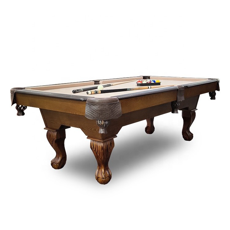 9ft Standard Size Indoor Outdoor Solid Wood Slate Snooker Table