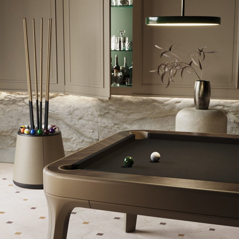 Multi-size snooker solid wood pool table family pool table fashion simple pool table with cue and billiard ball