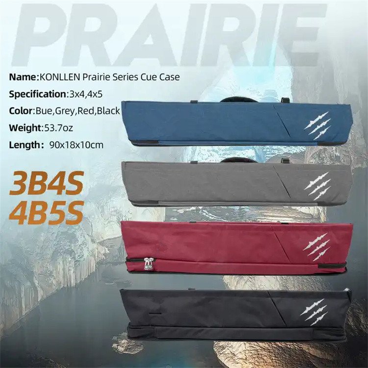 High Quality Large Capacity 1/2 Billiard Cue Case 7/9 Holes Water-Resistant Durable Portable Soft Bag Pool Cue Cases