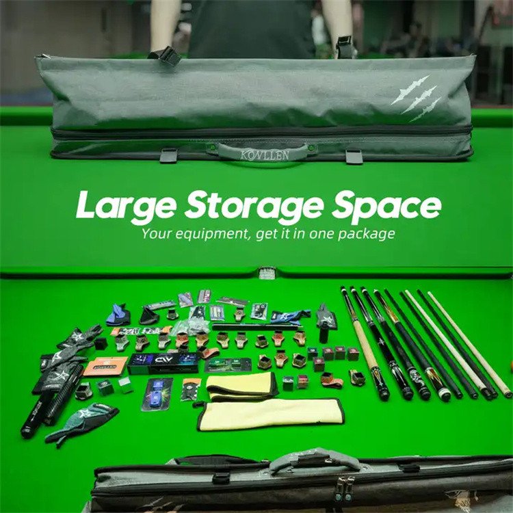 High Quality Large Capacity 1/2 Billiard Cue Case 7/9 Holes Water-Resistant Durable Portable Soft Bag Pool Cue Cases