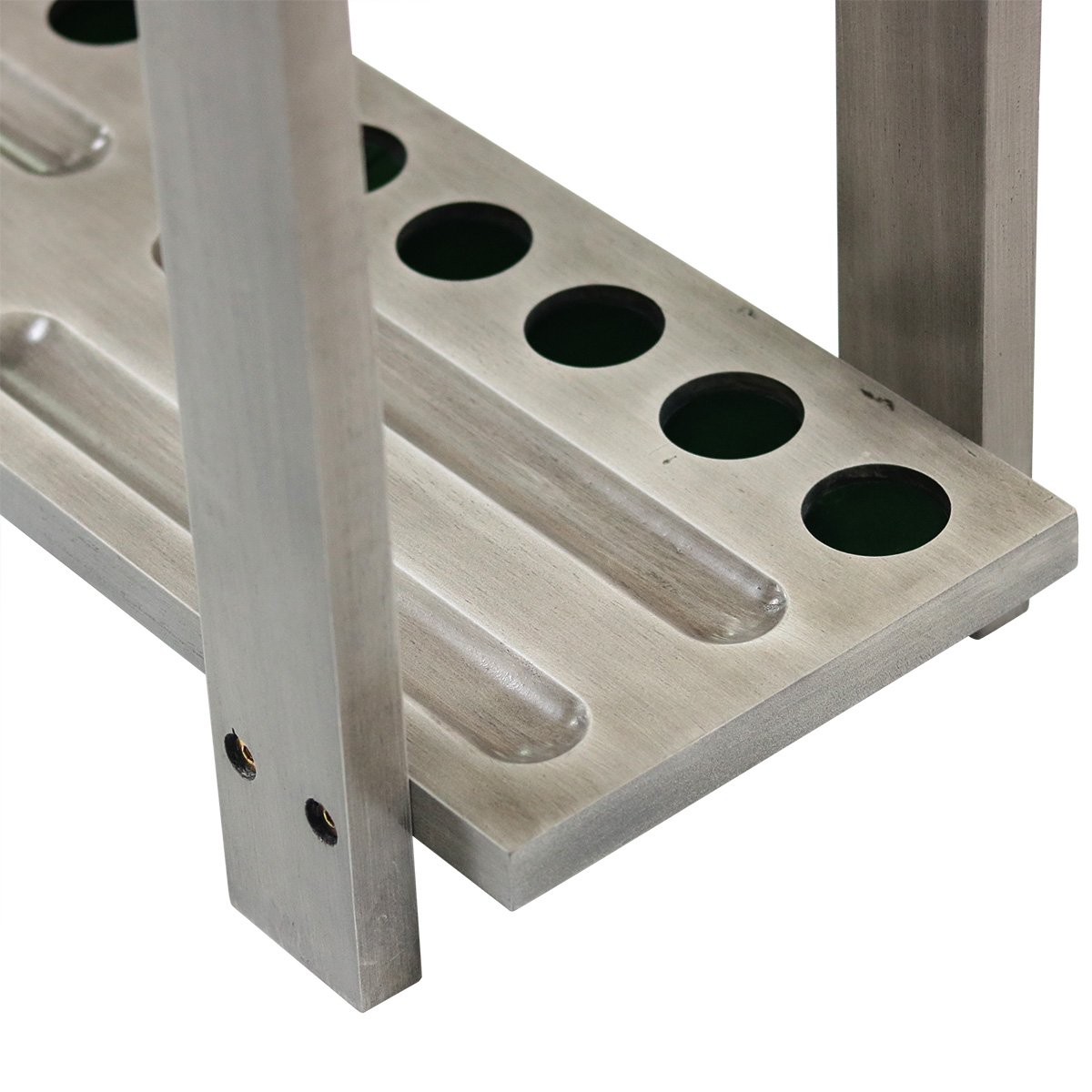 High End Solid Wood Material Grey 10 Holes Billiard Pool Snooker Cue Holder Stand Rack