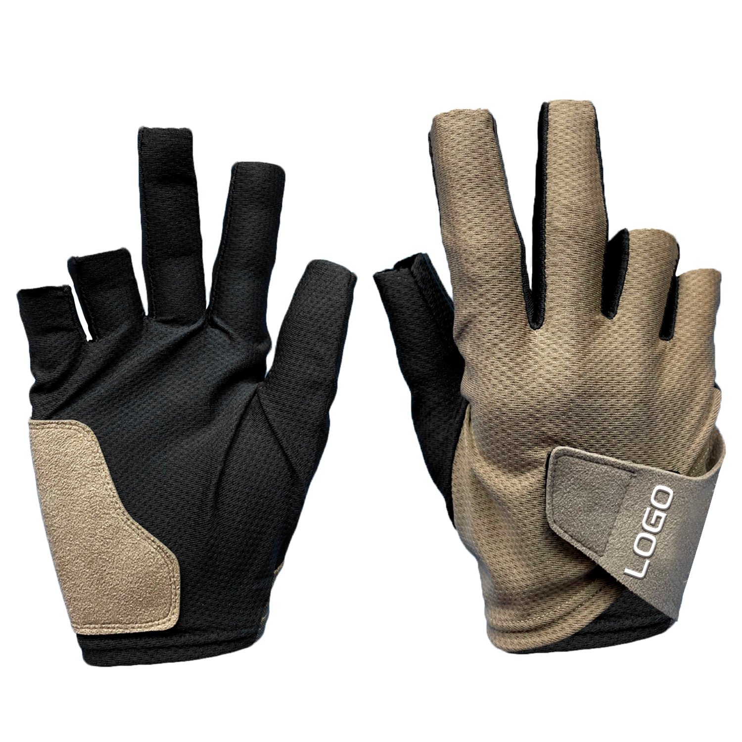 Customized Logo Pool Gloves For Indoor Outdoor Sports Comfortable Snooker Fingerless Billiards Pool Gloves