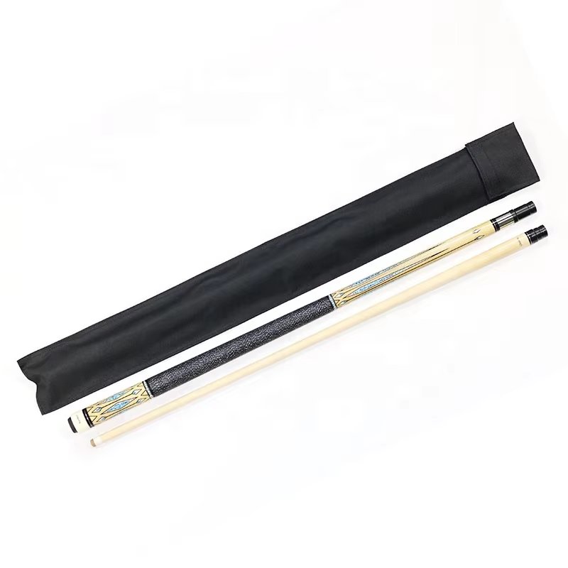 TQG-150 Pool Game Billiard Kit 1PC Uni-Lock Maple Cue Stick 1PC Canvas Bag Carbon Fiber Ash Material 9mm Brass Tip Steel Joint