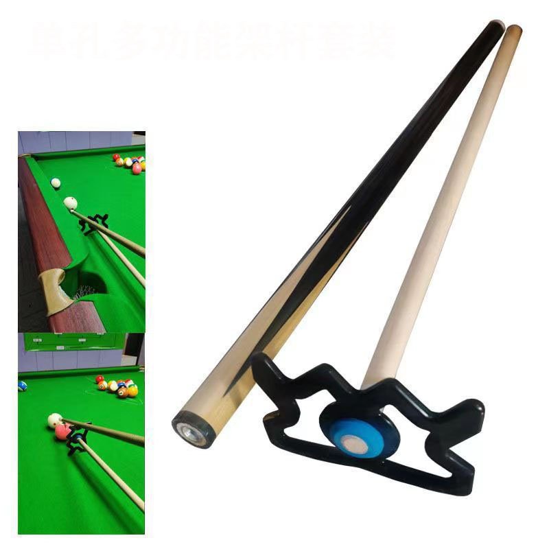 Professional Durable Black Acrylic Billiards Pool cue Rest Head Deer-head Design Cue Stick Bridge