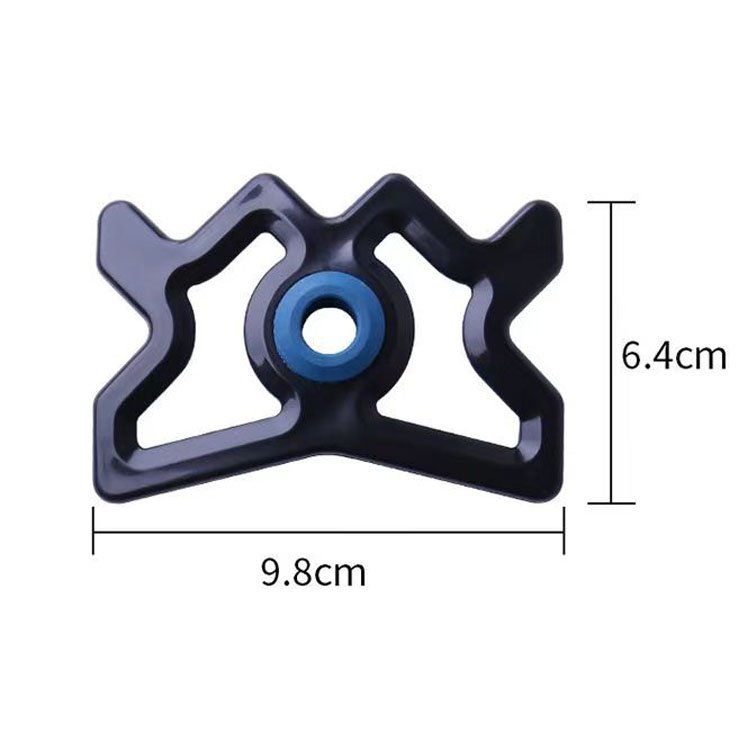 Professional Durable Black Acrylic Billiards Pool cue Rest Head Deer-head Design Cue Stick Bridge