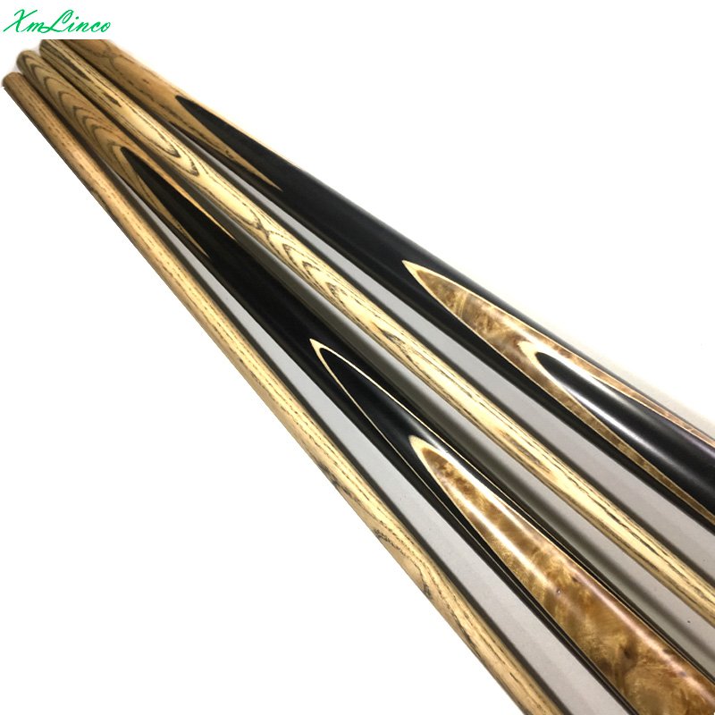 Xmlincos custom handmade inlay 57" ash shaft 3/4 jointed cue stick snooker cue billiard pool cue