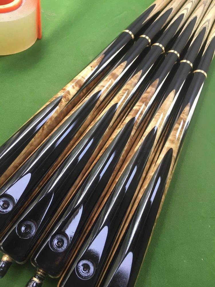 Xmlincos custom handmade inlay 57" ash shaft 3/4 jointed cue stick snooker cue billiard pool cue